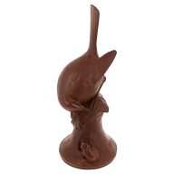 Robin with frog, Boettger Stoneware