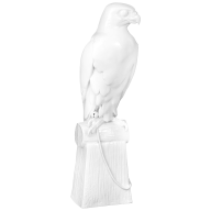 Hunting Falcon, white, signature Meissen exclusive collection, limited, H 67 cm