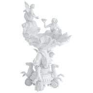 Centrepiece with seashell and seahorses, lim. 15, H 65 cm