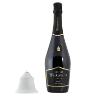 Sparkling wine set bell, 2-pcs, Wackerbarth Pinot 0,75l, 12 % vol., bell with ginger bread chain