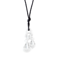Pendant "Zodiacs " Libra, white, bisque, 4 x 2,4 cm