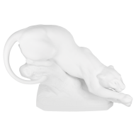 Panther, white, bisque, H 28 cm