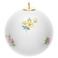 Ball, Strewn flowers, white rim, Ø 5 cm