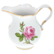 Cream Jug, small, Shape "New Cutout", Pink rose, gold rim, V 0,15 l