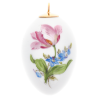 Easter egg, Vintage Flower Painting 2, Tulip, H 5 cm