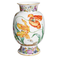 Vase "Flower Painting after Merian", H 35,5 cm
