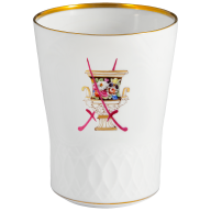 Champagne goblet, swords relief, Swords anniversary - Crater vase, H 10,5 cm