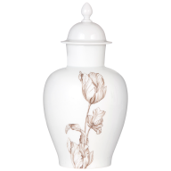 Vase with "Sepia Tulip", H 23 cm