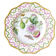 Wall plate, "Trailing Passion Flower" lim. 75, Ø 26 cm, Ø 26 cm