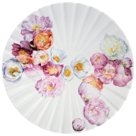 Scalloped dish Floral Flourish, Lim. 15, Ø 41 cm