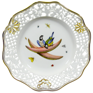 Wall plate, Exotic birds with melon, early style, Limited Masterpieces, Ø 25 cm