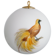 Ball, Bird painting, exotic, motif bird of paradise, Ø 5 cm