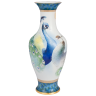 Vase Peacock Splendour, lim., H 79,5 cm