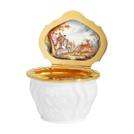 Snuffbox "Hunting scenes", Hunting scenes after Ridinger, H 6 cm