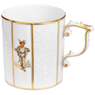 Gotzkowsky relief-design coffee mug with "Farbarino and La Cantatrice", V 0,25 l