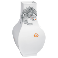 Vase, Ming-Dragon, black, H 25,5 cm