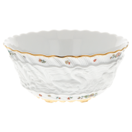Bowl, medium, Shape "Swan Service", Oriental strewn flowers, gold rim (Swan service), Ø 18 cm