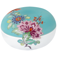 Box III, Indian Flower Painting, Lim. 50, Shape "New Cutout", Ø 13 cm