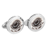 Cufflinks "The Original" black, 925 sterling silver