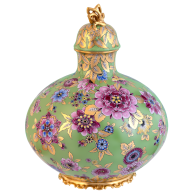 Vase Formalised Meadow of Flowers, lim. 25, H 36 cm