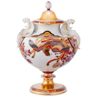Vase, Dragon and Phoenix, H 34 cm
