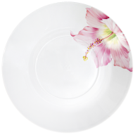 Gourmet Plate, deep, Shape "MEISSEN® Cosmopolitan", "Giant Bloom", Hibiscus, Ø 26 cm