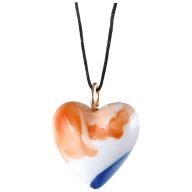 Pendant Heart big loop rose gold, Giant Bloom, 2,4 x 2 cm