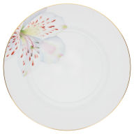 Dinner Plate, small, Shape "MEISSEN® Cosmopolitan", "Giant Bloom", Tiger Lily, gold rim, Ø 24 cm