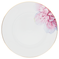 Starter- and Dessert Plate, Shape "MEISSEN® Cosmopolitan", "Giant Bloom", Peony, gold rim, Ø 22,5 cm