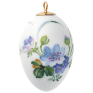 Easter egg, Woodland Flora with insects, liverleaf, H 5 cm