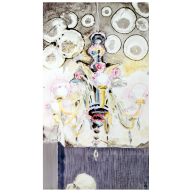 Wall painting "Lustra", Unique piece Irina Polin, 72 x 42 cm