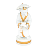 Golden Tofu Kozo, Unique Objects by Maria Walther, H 20 cm