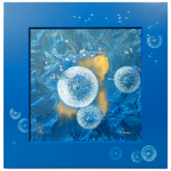 Wall picture Blowball, New Crystal Glaze World of Meissen, H 53 cm