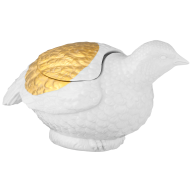 Bird as box Quail, Meissen Atelier, Golden Dots, lim. ed., H 10,5 cm