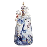 Vase "Arabian Night" after Prof. Werner, with Horse, H 73 cm