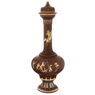 "Elopement" vase in Böttger Stoneware, H 47 cm