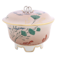 Biscuit box with "Fish and water-weeds", Shape "Paris", 17,5 cm