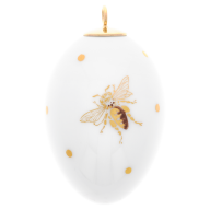 Easter egg, Bees with golden dots, H 4,5 cm