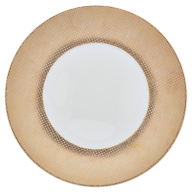 Starter- and Dessert Plate, Shape "MEISSEN® Cosmopolitan", Mesh, gold, Ø 22,5 cm