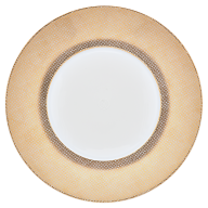 Dinner Plate, small, Shape "MEISSEN® Cosmopolitan", Mesh, gold, Ø 24 cm