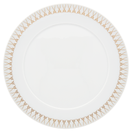 Charger Plate, Shape "No 41", Swords Luxury Gold, swords rim, Ø 33 cm