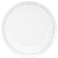 Starter- and Dessert Plate, Shape "No 41", Swords Elegant Grey, swords rim, grey, Ø 22 cm