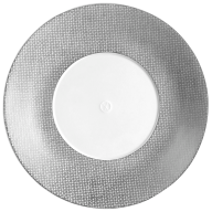 Plate, small, Shape "MEISSEN® Cosmopolitan", Mesh, platinum, Ø 20 cm
