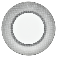 Dinner Plate, small, Shape "MEISSEN® Cosmopolitan", Mesh, platinum, Ø 24 cm