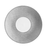 Tea saucer, Shape "MEISSEN® Cosmopolitan", Mesh, platinum, Ø 16,5 cm