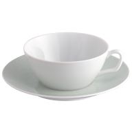 Tea cup & saucer, Shape "MEISSEN® Cosmopolitan", Mesh green, V 0,2 l