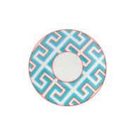 Espresso saucer, Shape "MEISSEN® Cosmopolitan", Royal Palace, Miami Style with red contour, Ø 12,5 cm