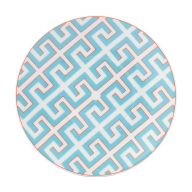 Cappuccino saucer, Shape "MEISSEN® Cosmopolitan", Royal Palace, Miami Style with red contour, Ø 18 cm