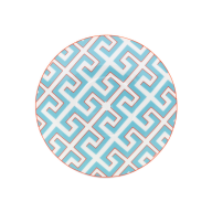 Tea saucer, Shape "MEISSEN® Cosmopolitan", Royal Palace, Miami Style with red contour, Ø 16,5 cm