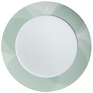 Starter- and Dessert Plate, Shape "No 41", "Paradise Birds Jade", Ø 22 cm